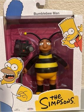 The Simpsons Bumblebee Man Action Figure - Yellow & Black